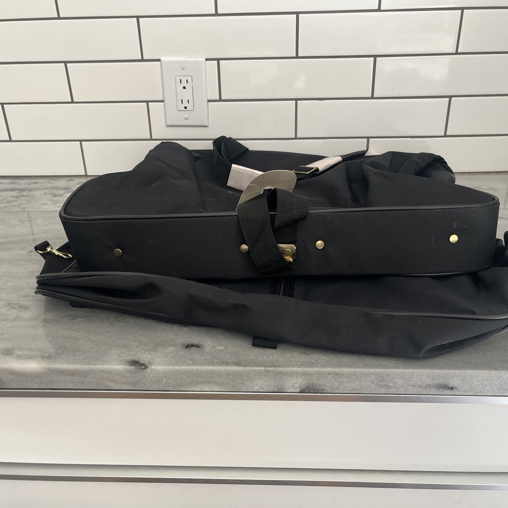 Black Canvas Vintage American Tourister Hanging Garment Bag 43x24 NWT! - Picture 8 of 13